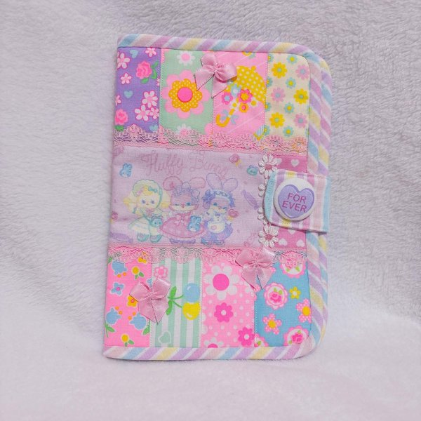 画像1: 手帳型パッチワークマルチケース (1)