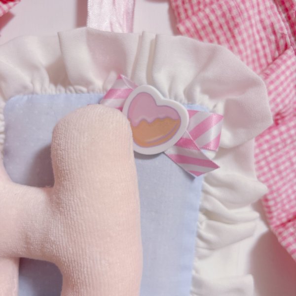 画像2: コラボウォールデコ（縦　ピンクレース　　BABY） (2)