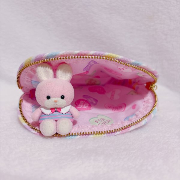 画像3: フラバニピンクポーチ (3)