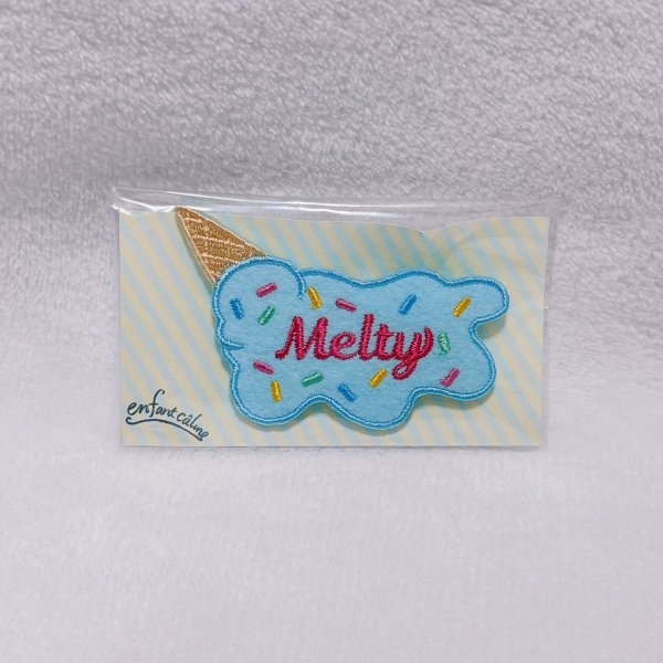 画像1: メルティーアイスブローチ サックス (1)