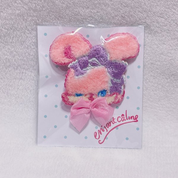 画像1: 7周年コラボ フラバニちゃんフェイスブローチ (1)