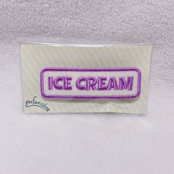 画像1: ネームタグブローチ ラベンダー (1)