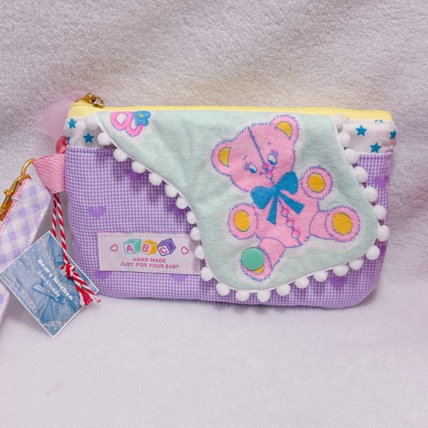 画像1: ダイカットアニマルペタンコポーチ (1)