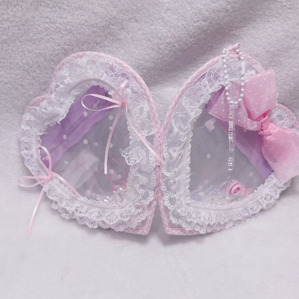 画像3: ハート折りたたみポーチ (3)