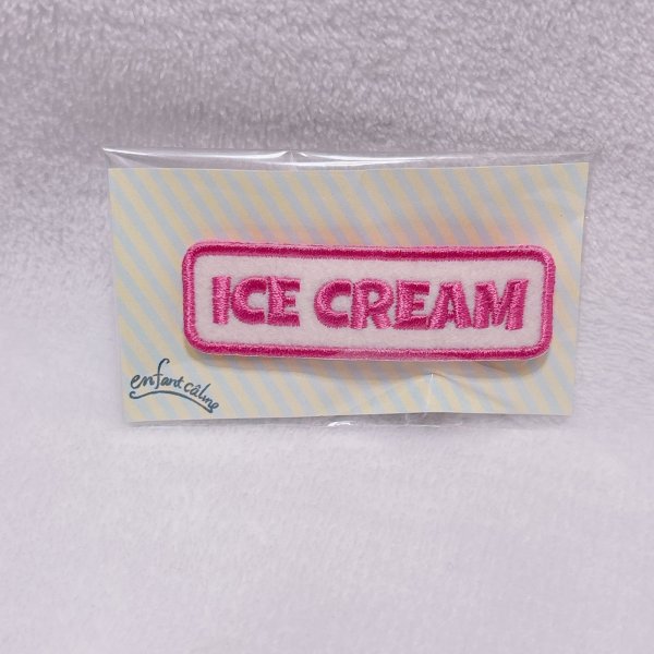 画像1: ネームタグブローチ ピンク (1)