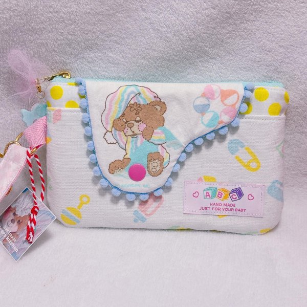 画像1: ダイカットアニマルペタンコポーチ (1)