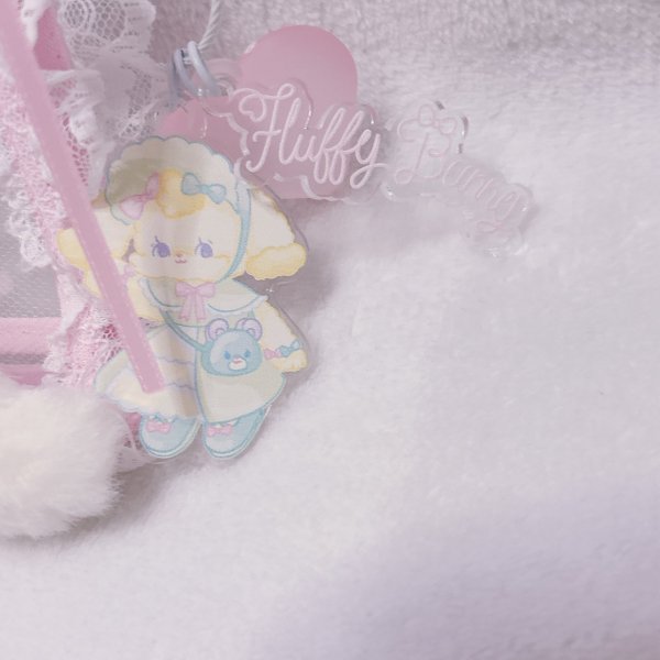 画像4: くまうさちゃんポーチ (4)