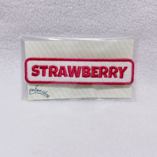 画像1: ネームタグブローチ レッド (1)