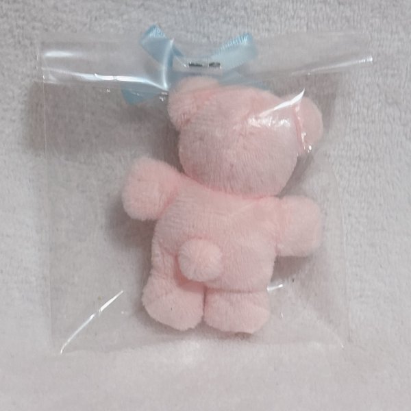 画像2: ちびくまさんぬいぐるみ(いちごみるく色） (2)