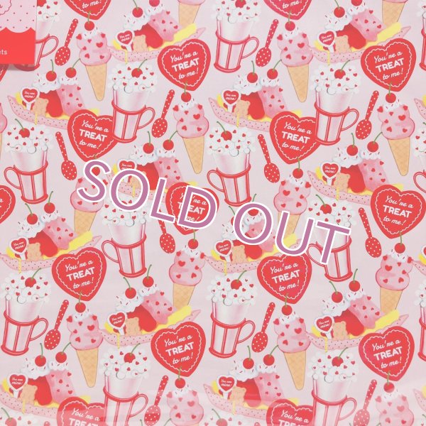 画像1: A4デザインペーパー／バナナスプリット(ぴんく) (1)