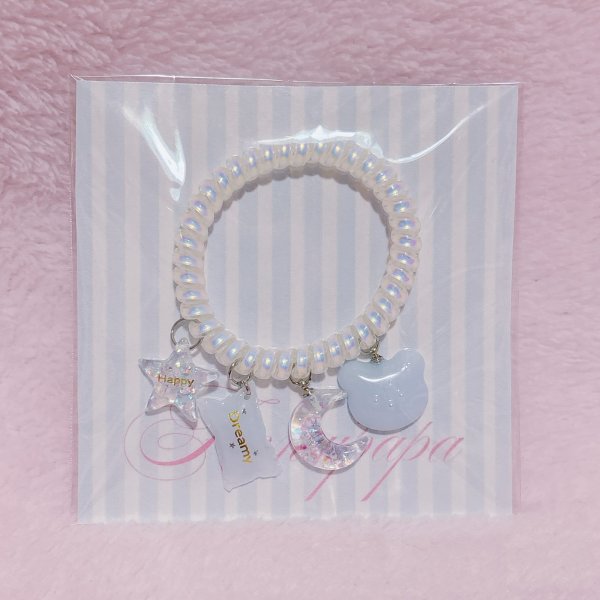 画像1: スプリングゴムブレスレット (1)