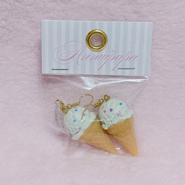 画像1: アイスクリームピアス　シングル (1)