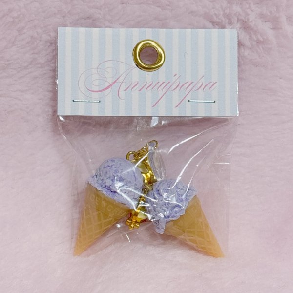 画像1: アイスクリームイヤリング　シングル (1)