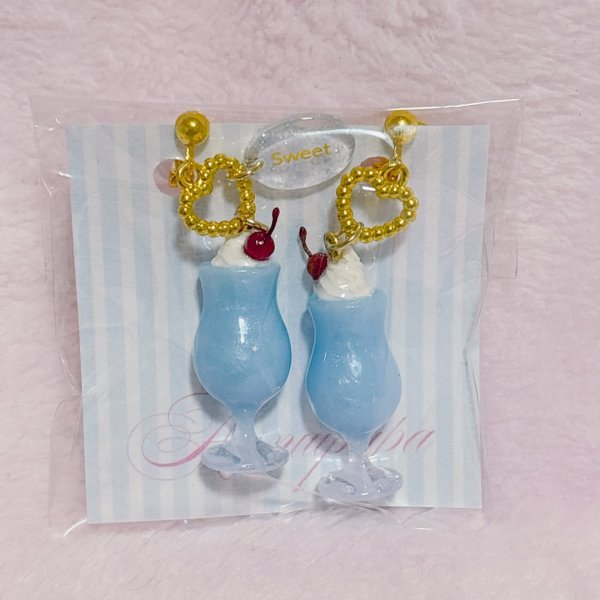 画像1: ブルーパフェ　イヤリング (1)