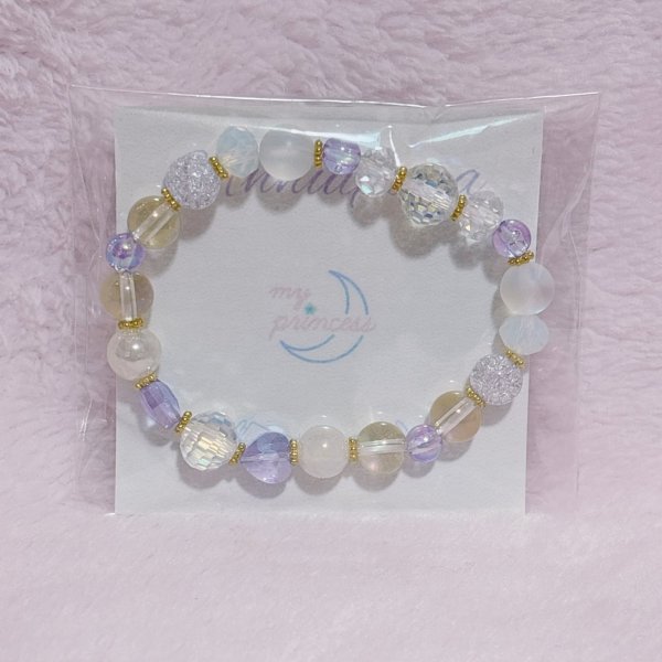 画像1: キラキラブレスレット　パープル (1)