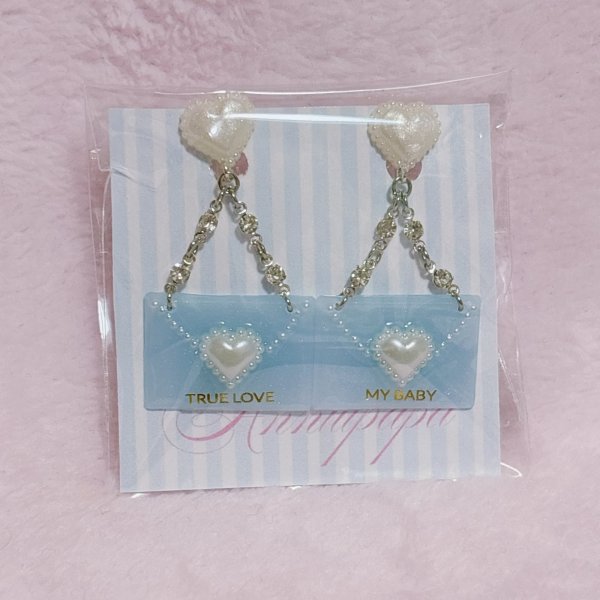 画像1: ラブレターイヤリング (1)