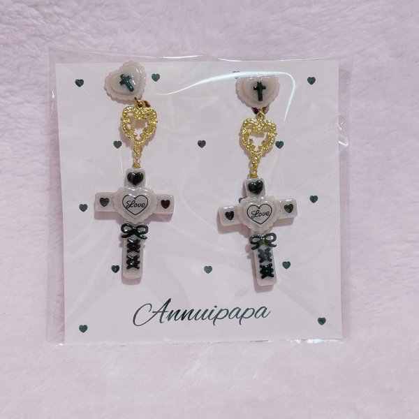 画像1: クロスイヤリング (1)