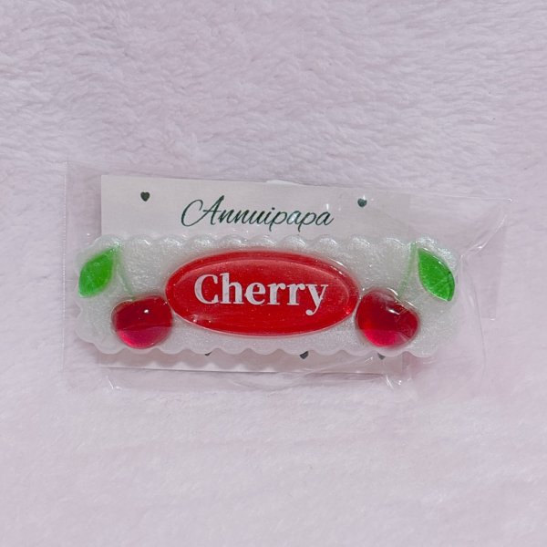 画像1: Cherry　ヘアクリップ (1)