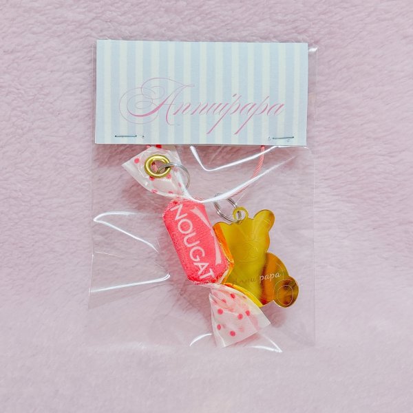 画像1: クマさんミラー＆キャンデイBAGCharm (1)