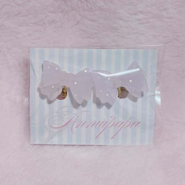 画像1: マットリボン　イアリング (1)