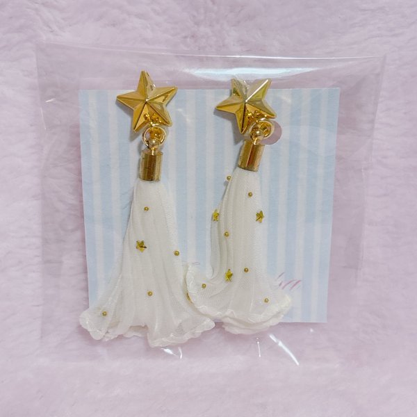 画像1: レースイヤリング (1)