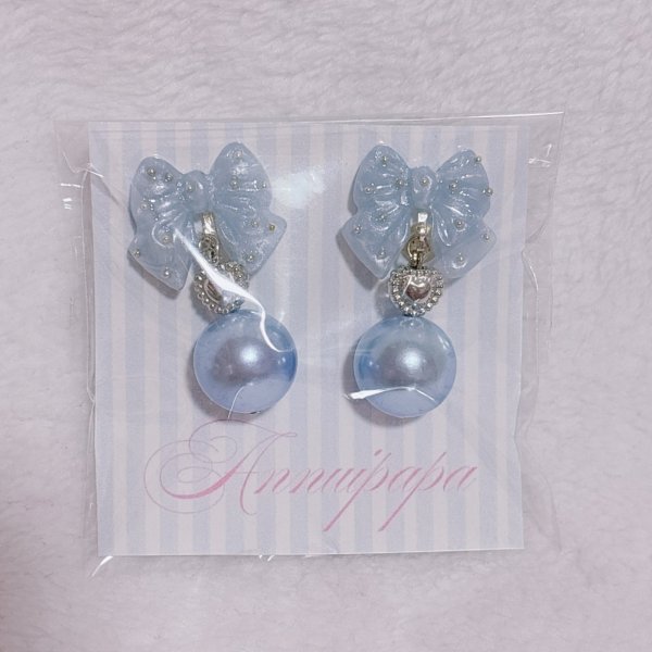 画像1: リボン　イヤリング (1)