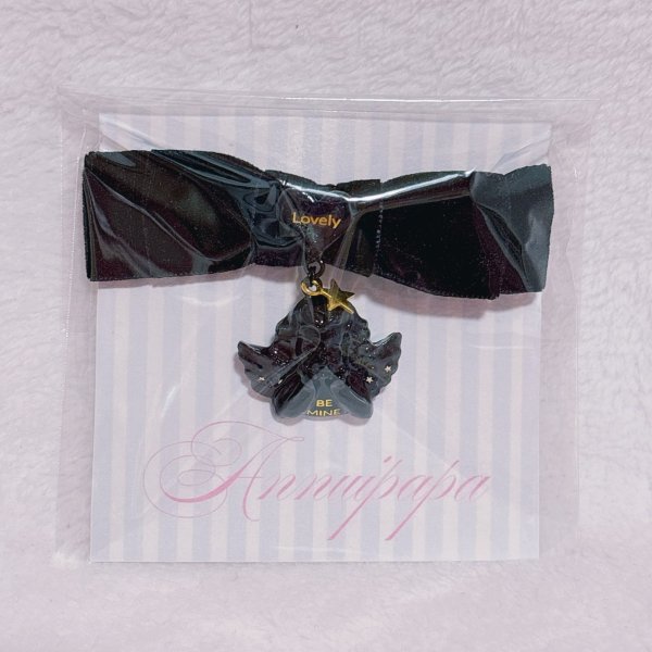 画像1: ベロアリボン＆エンジェルヘアクリップ (1)