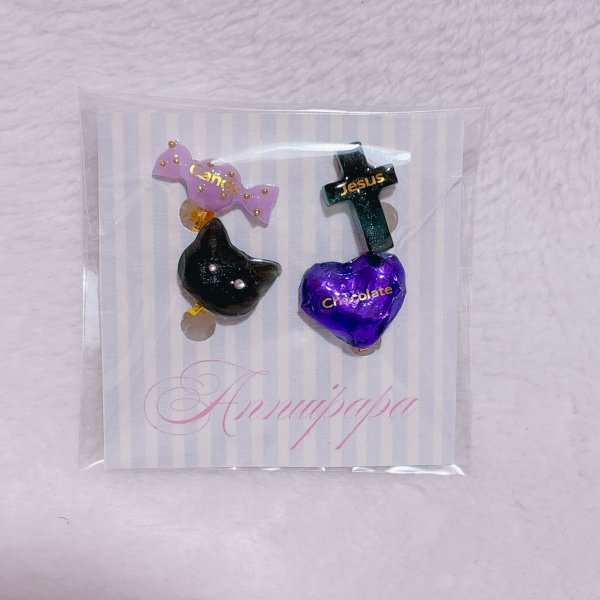 画像1: ハロウィン　イヤリング4点セット (1)