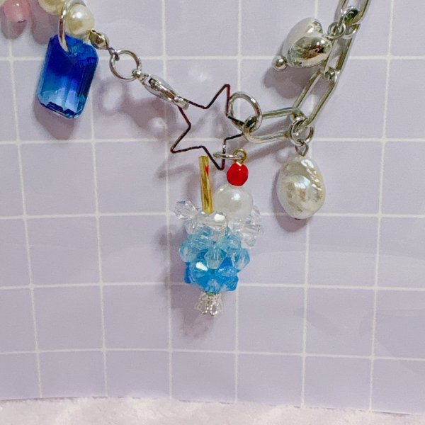 画像2: クリームソーダチョーカー　ブルーハワイ (2)