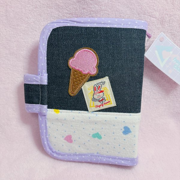 画像2: デニムシール帳バインダー　ハート (2)