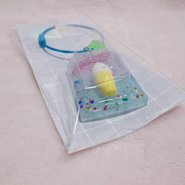 画像2: おもちゃキーホルダー　ソフトクリーム (2)