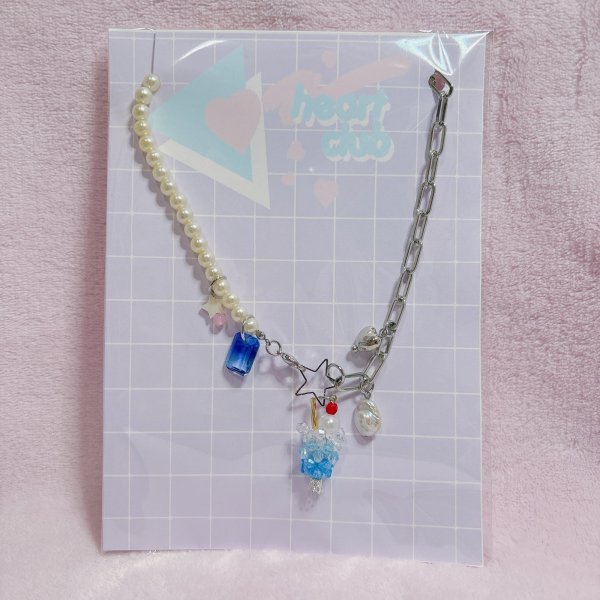 画像1: クリームソーダチョーカー　ブルーハワイ (1)