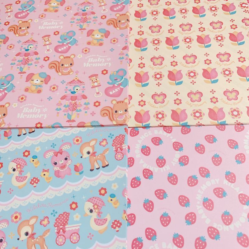 デザインペーパーSET No.08 ［ベイビィメモリー］ - fluffy bunny