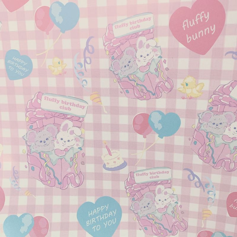 ハピバコラボペーパー B品 Fluffy Bunny