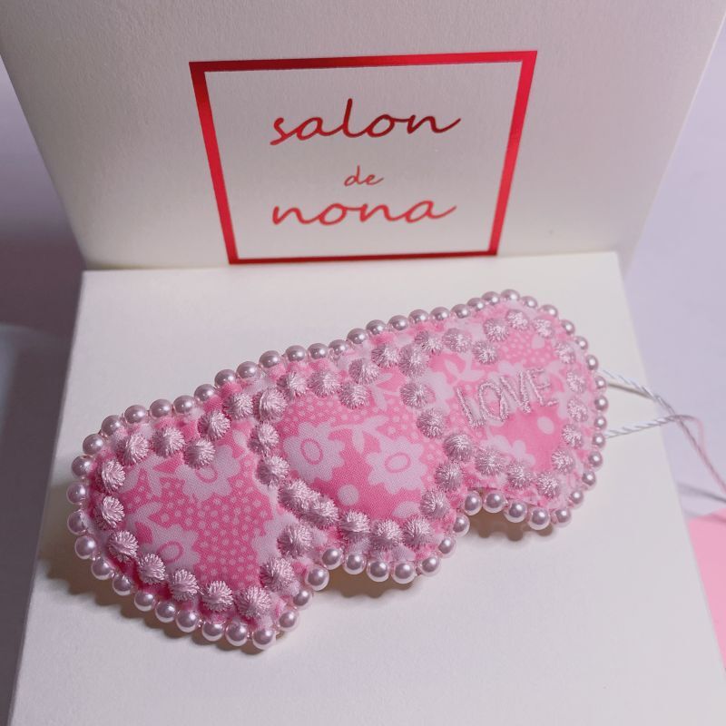 刺繍ハートバレッタ　LIBERTY