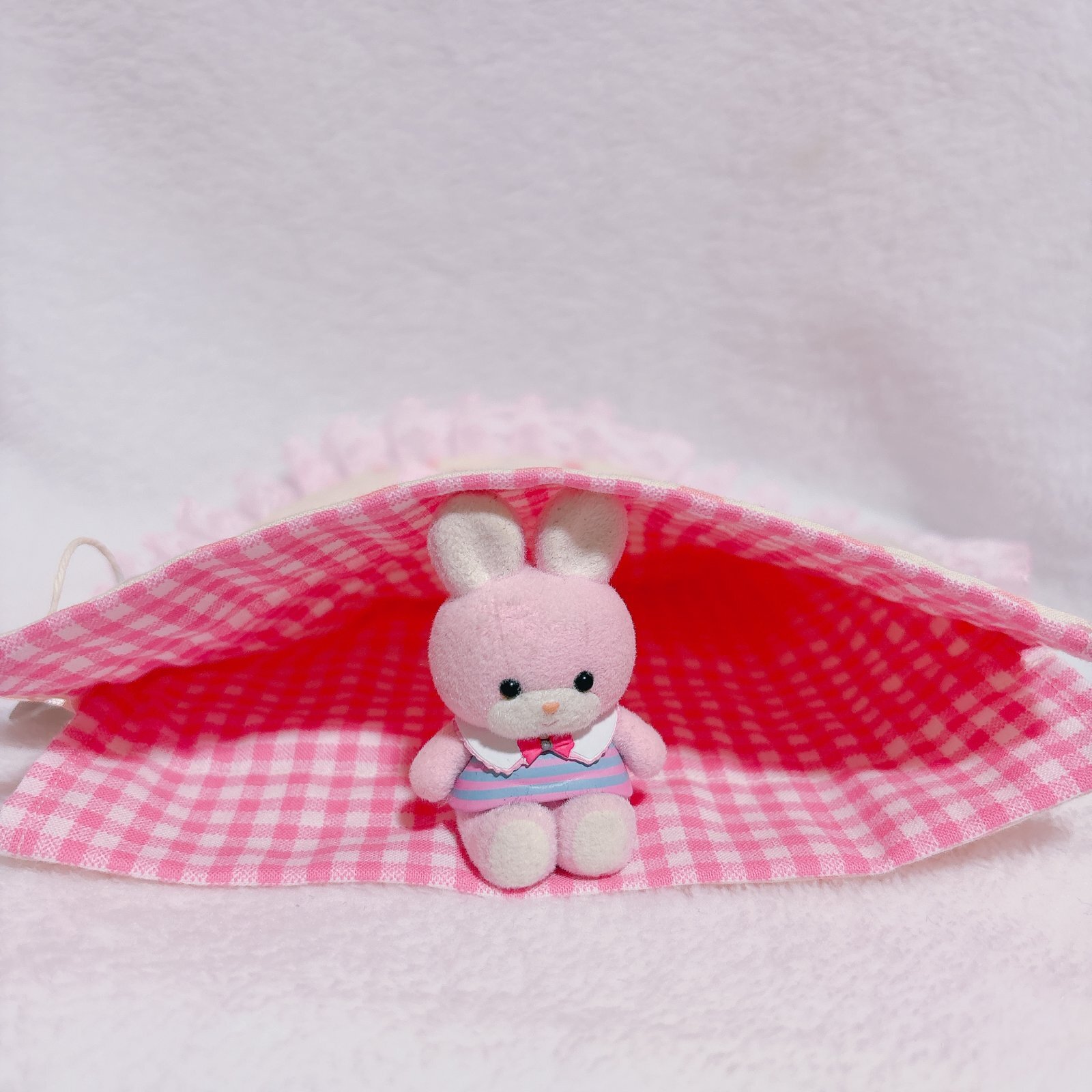 ハンドメイド　ポンパドール　巾着　パール　フリル ハンドメイド ポンパドール 巾着 パール フリル ハンドメイド